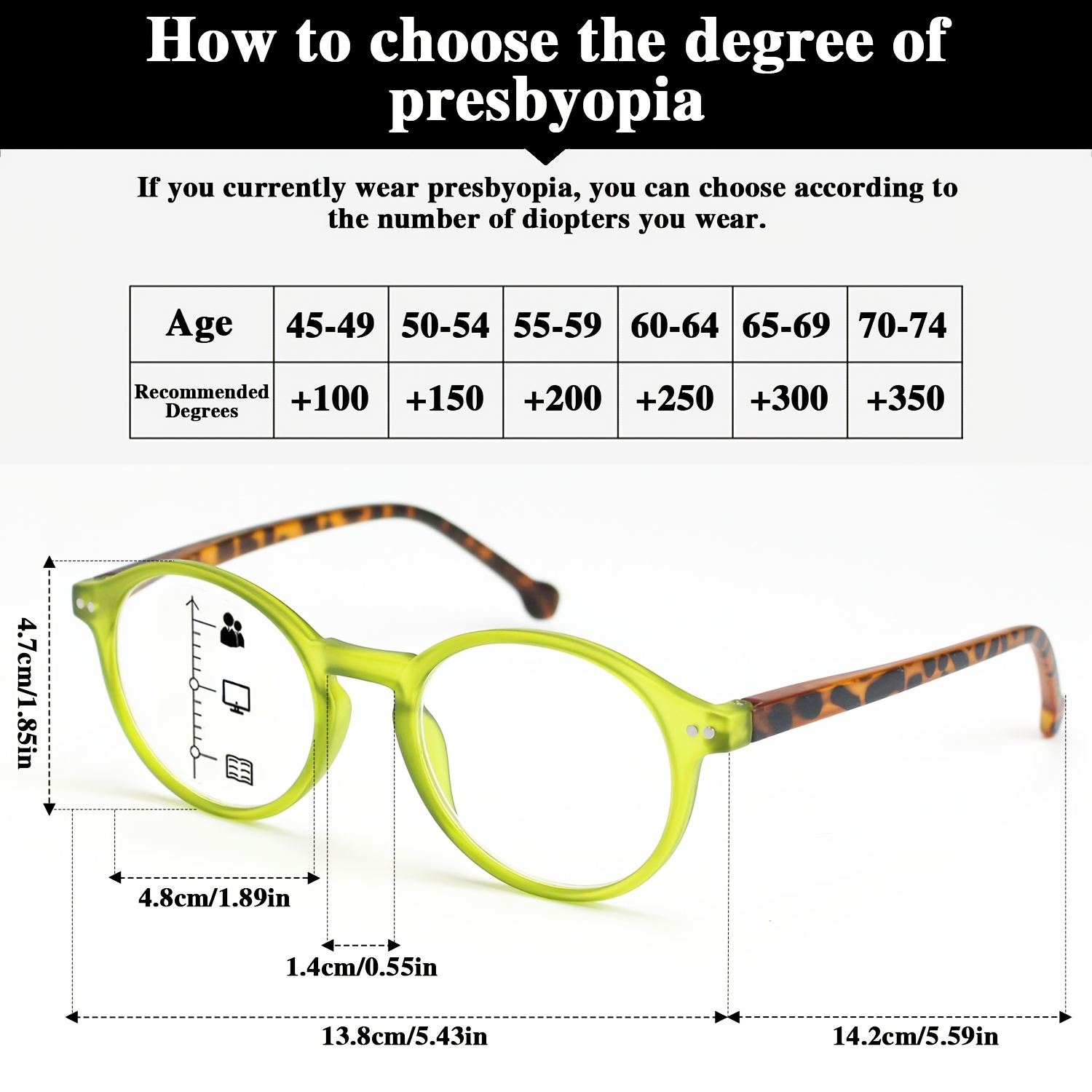 Lightweight Round-Frame Macaron-Colored Reading Glasses