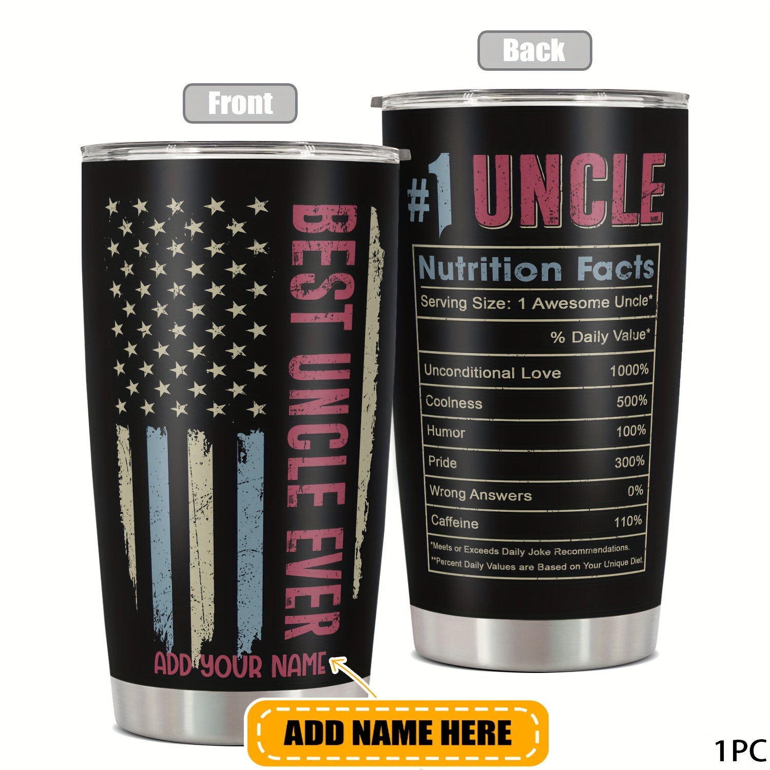 

20oz - , Reusable Metal Mug , For Birthdays &