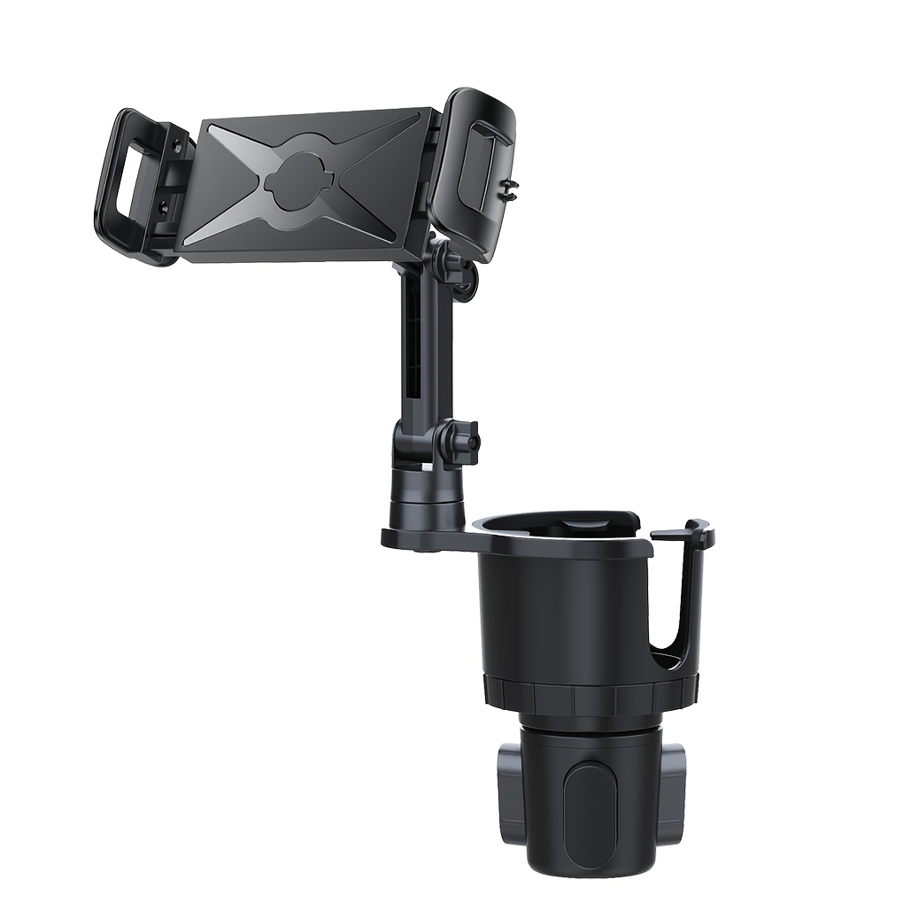 Image of A Car Mount That Serves As A 2-in-1 Holder For Phones And Tablets, Of Rotating 360° For Landscape And Portrait , Compatible Ranging From 4.7 To 13 Inches
