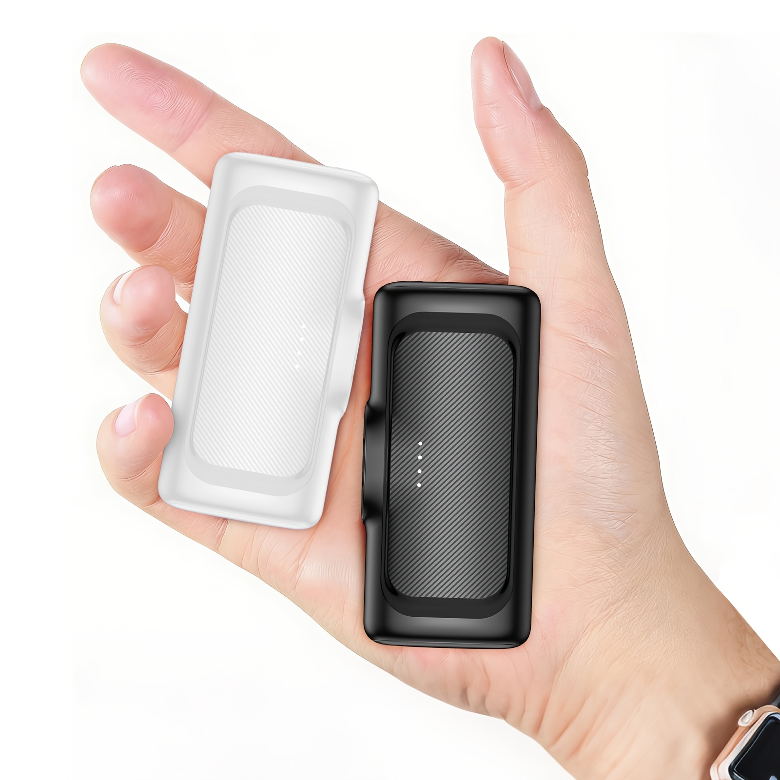 Image of 2-pcs 5000mah Mini Portable Charger, 22.5w Fast Charging For Iphone 17/16/15 Series And Phones, Power Bank With Foldable Type-c Port, Compatible With Smartphones/tablet, Emergency Power Supply