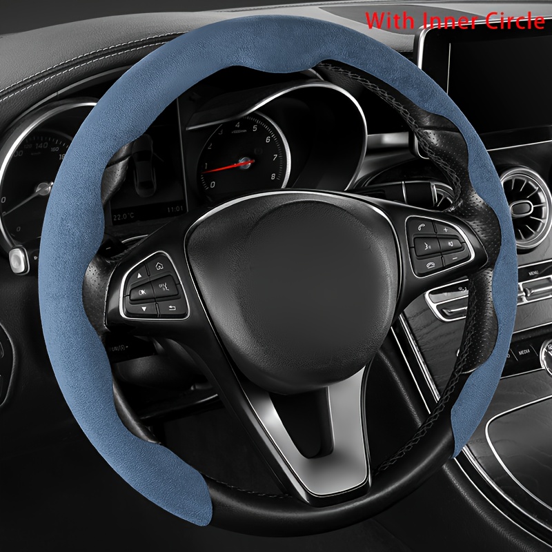 

Car Steering Wheel Cover, Simple And High-grade Short Plush Steering Wheel Cover For All Seasons, Suitable For Both Men And Women