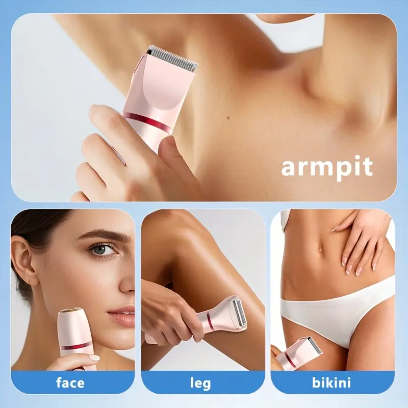 3 in 1 2 in 1 womens electric digital hair remover for eyebrows lip and underarm trimmer usb rechargeable 36v adjustable with 3 combs grooming hair remover for women personal grooming tool sleek grooming device durable construction Product details 4