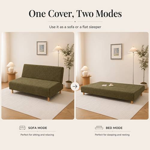 para sofá cama futón sin brazos, elástica texturizada para sofá cama plegable, protector de muebles y lavable para sofá cama sin brazos, dormitorio de , , habitación de invitados