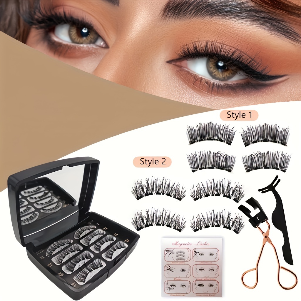 

Eyelashes Kit - 7x Hold, Quantum , 3d False Lashes, -free, - & Reusable