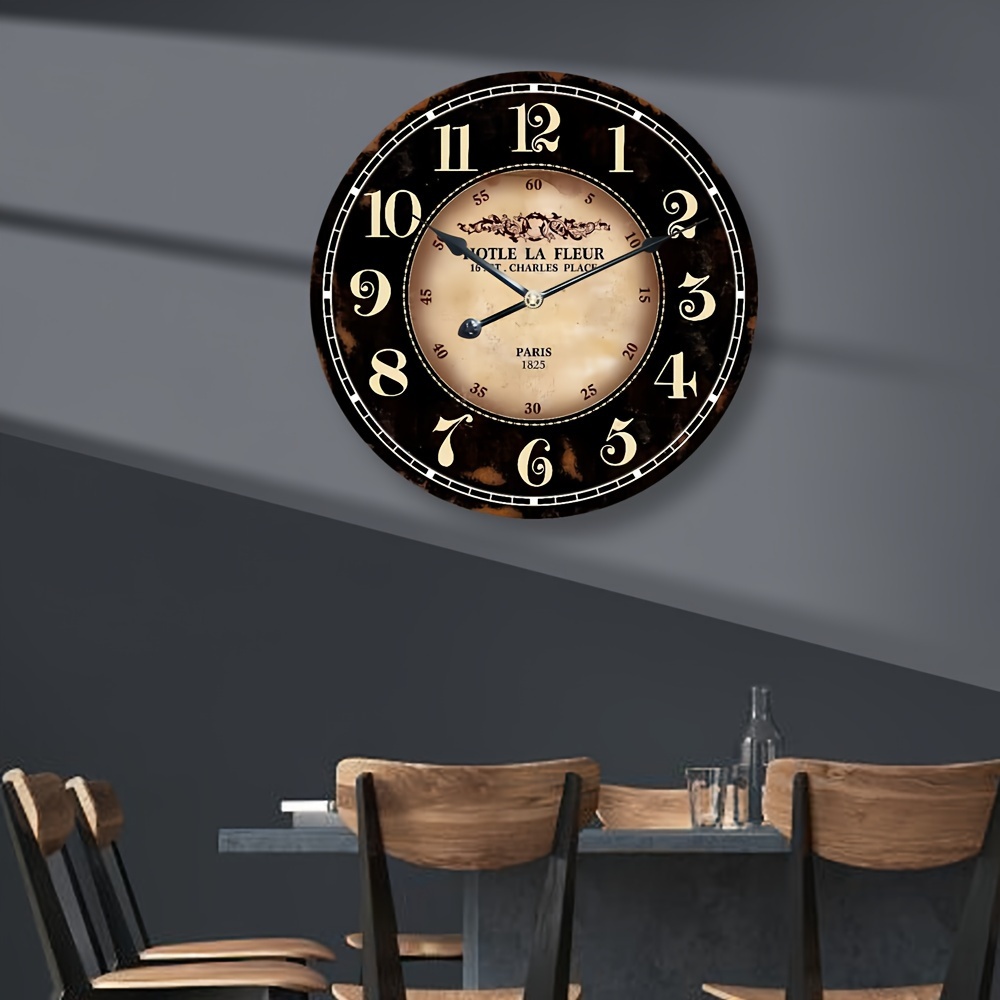 Mantel Clock, Retro Table Clock Silent Decorative Wood Chiming Clock With  Swinging Pendulum For Living Room, Kitchen Decoration - Desk & Table Clocks  - AliExpress