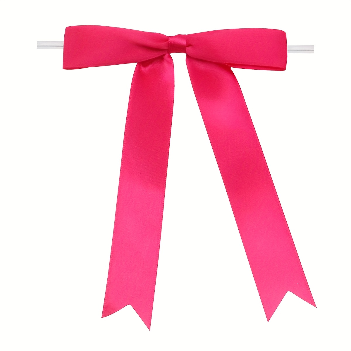 TEMU 2/5/10/20pcs Custom Personalized Long Swallow Tail Bows, Christmas Tree Decoration Tied Wire Bows, Custom Party Glass Ribbons, Suitable For