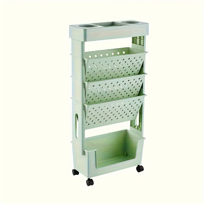 1  layer removable plastic bookshelf with wheels portable book magazine storage rack for   study bedroom living room durable floor installation adjustable shelving for   organization utility racks