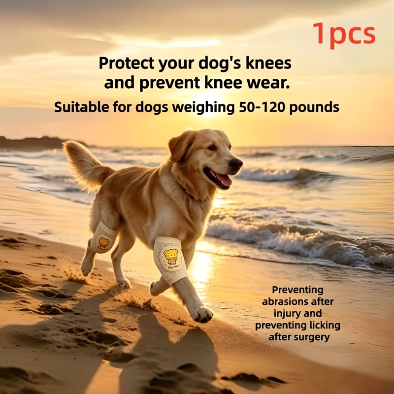 TEMU 1pc (not A Pair) Fashionable Knee Protectors For Senior Dogs, Specifically Designed For Extra-large Dogs Weighing 98kg To 210kg. Alleviates Dog