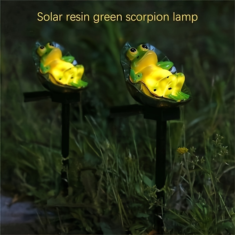 

Solar-powered Frog Garden Lights: Ip65 Waterproof, Solar Charging, Auto Lighting, Suitable For Courtyards And Lawn Decorations