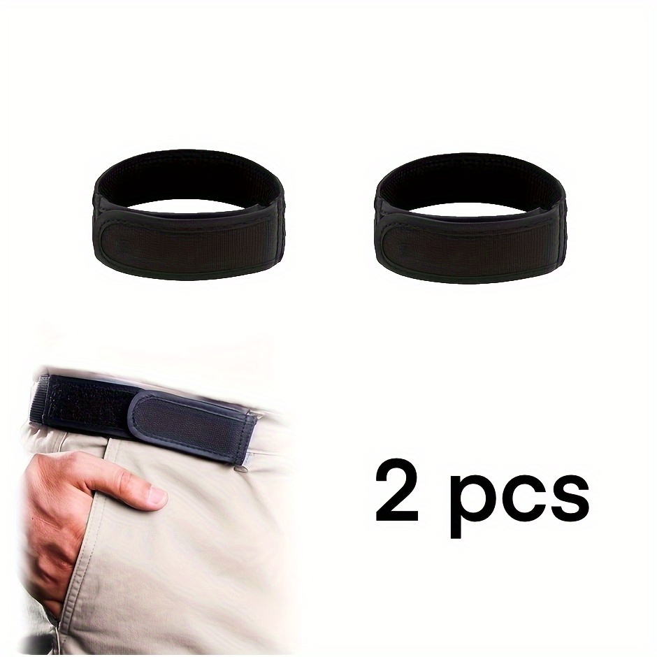 

2pcs No-buckle Stretch Belt - Adjustable, Casual Black Nylon For All