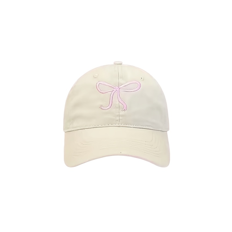 Bow Baseball Cap For, Sweet Style, Hat, Versatile Duck Tongue Hat, Trendy