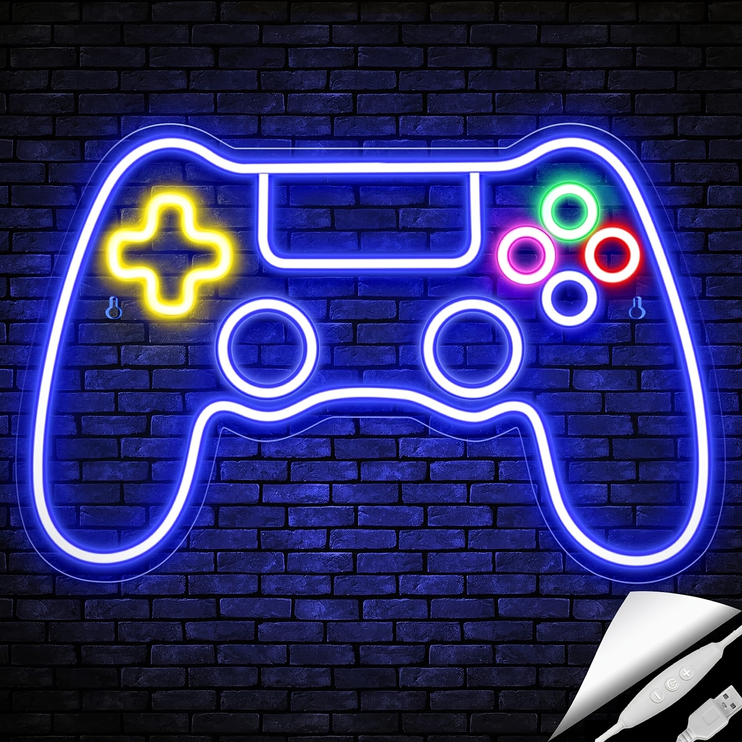Image of Gamer Led Neon Light Light For Gaming Wall Decoration, Game Neon Sign For Gaming Decoration Room, Gaming Lamp For Playstation Decorative Room, Gaming Led Wall Light For Game Party