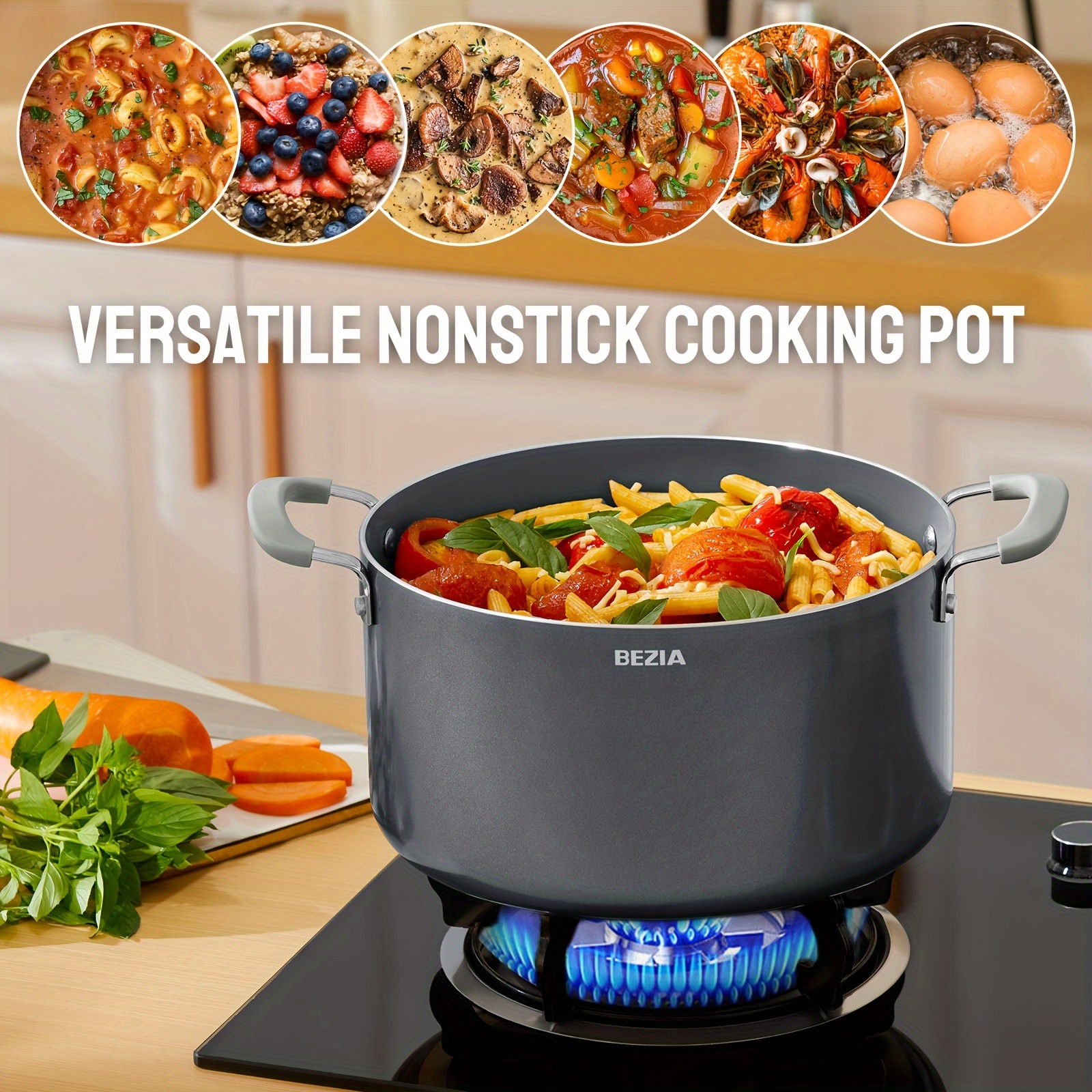 

8 Qt Pot Lid, Nonstick Lid , Induction Ready, Cooking Pot, Compatible All Cooktops