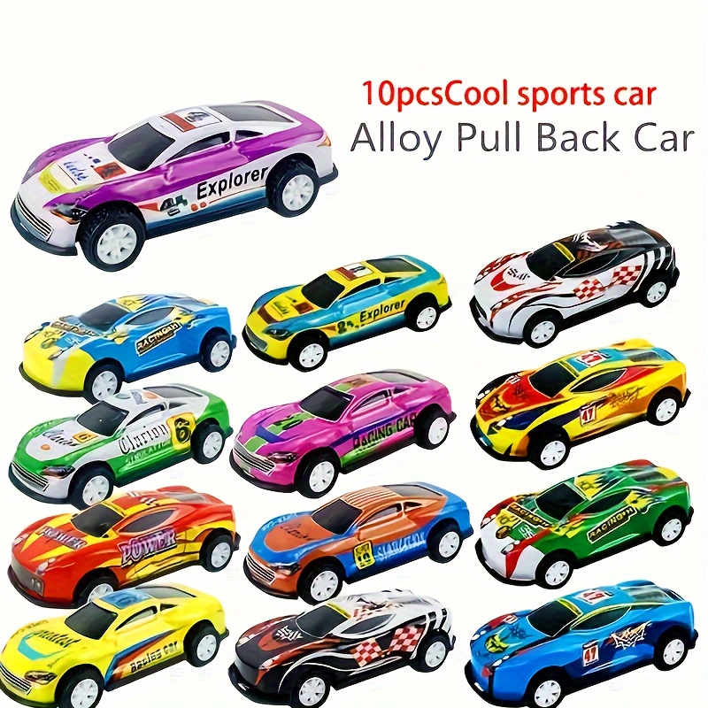 

5/10pcs Pull-back Cars, Mini Vehicles Toys, Bulk Party Favor Race Cars Toys, Goodie Bag Stuffers, Christmas Fillers