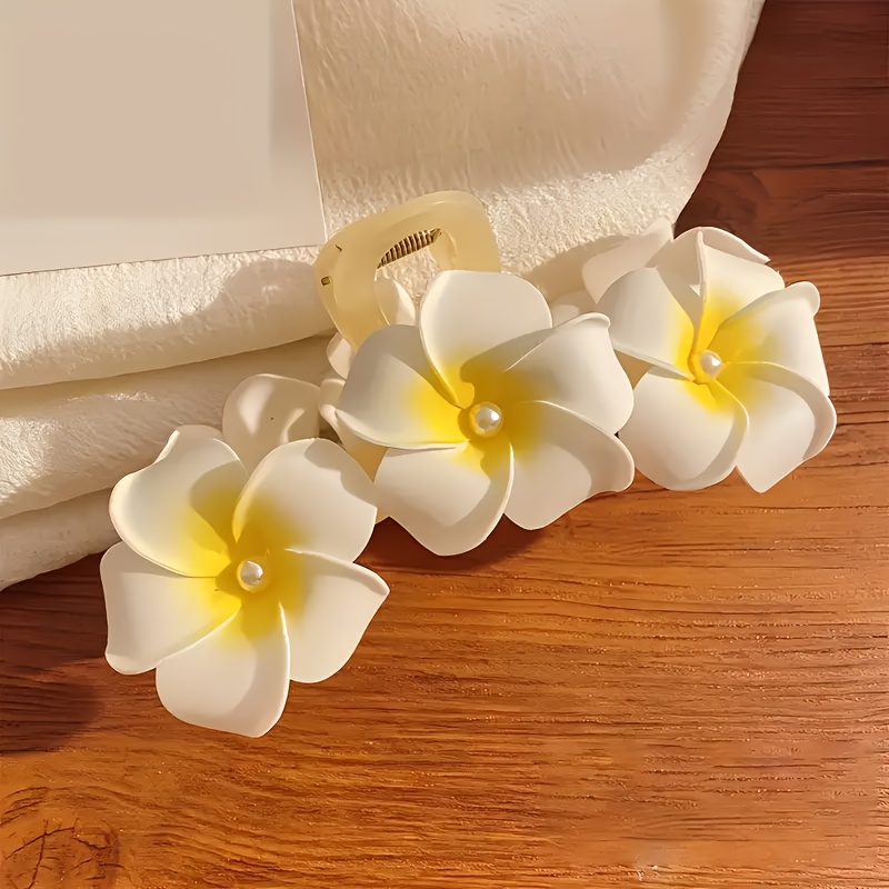 E-shop Modische Blumen-Haarkralle - Große -Rutsch-Haarspange, geeignet für Frauen - Mischfarben, süßer niedlicher Stil