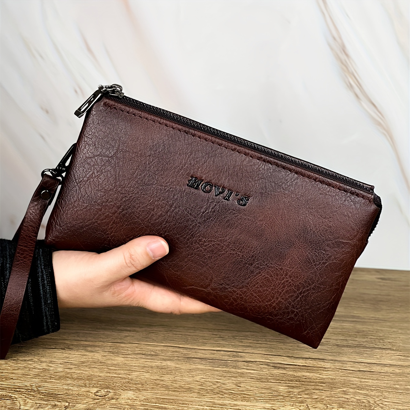 TEMU Bolso De Retro De Gran Capacidad, Opción Ideal Para Regalo, Estilo Sencillo De Moda Para Hombres