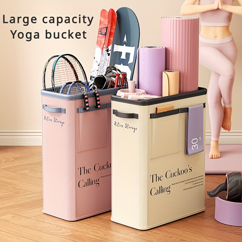1pc Yoga Mat Storage Basket Fitness Equipment Organizer Home Gap Foam Rod Holder