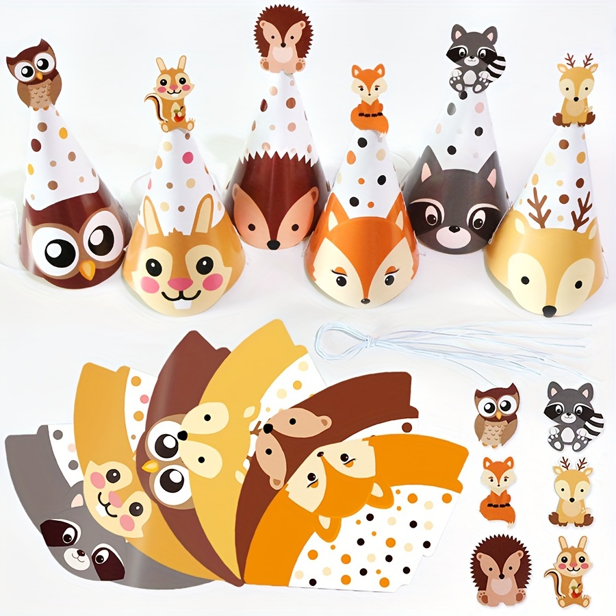 

Animal Party Hats: 6 Adorable Paper Hats Featuring Cute , , Raccoons, And More For Your Next