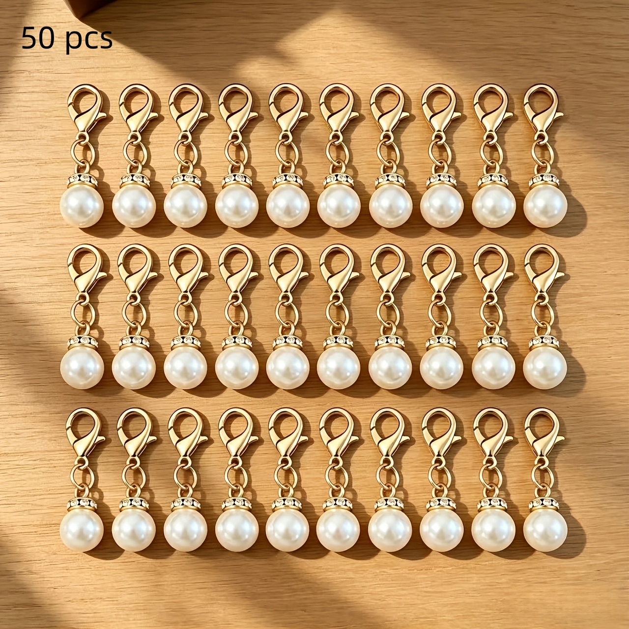 TEMU 50pcs Round Simulated Keychains, Shiny Metal Universal Pendant Suitable For Handbag And Wallet Decoration - Fashionable Souvenir Accessories,