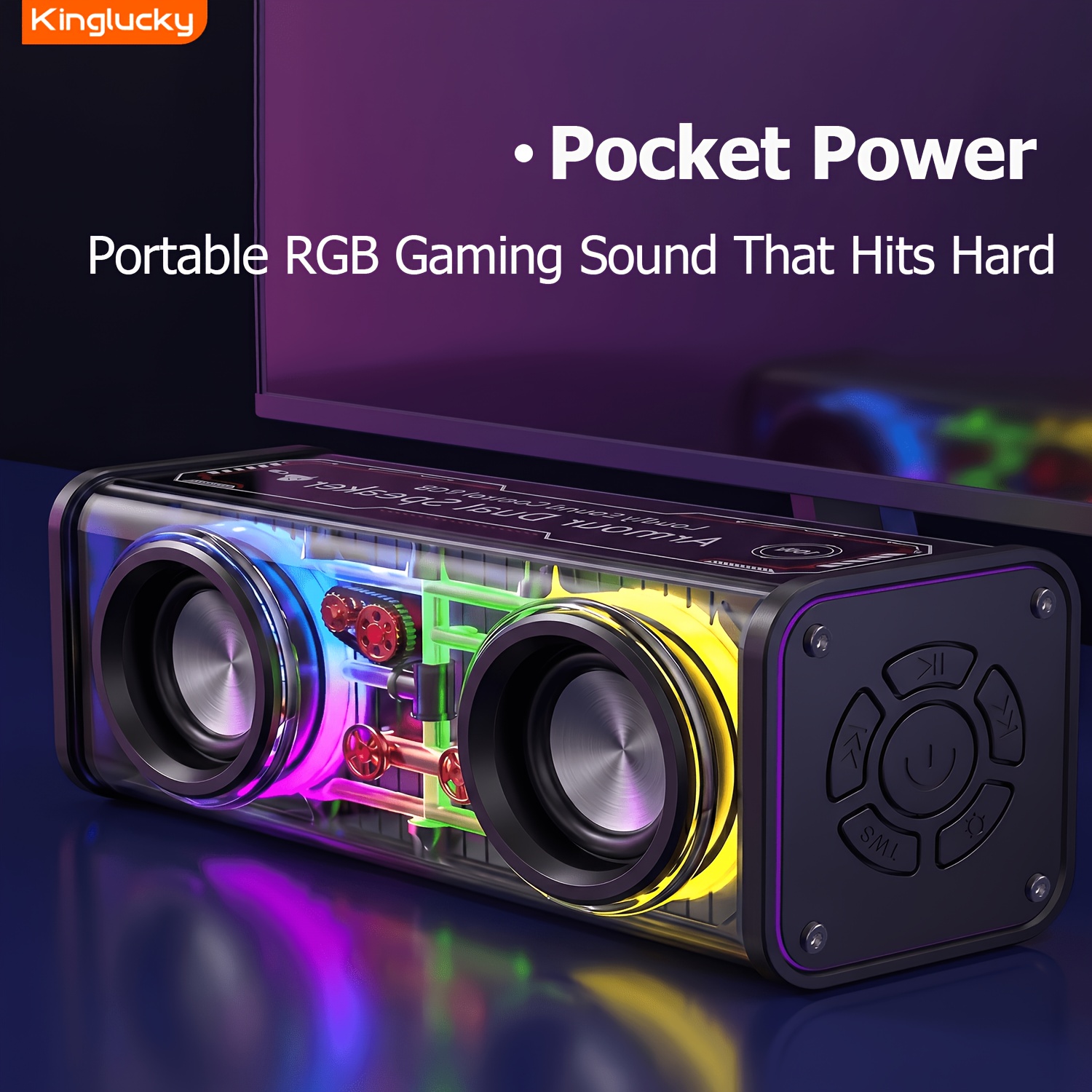 Kinglucky Portable Wireless Speaker, Wireless Heavy Bass Speaker... product image 11