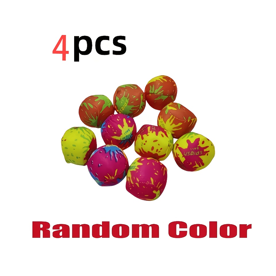 Image of 4/8pcs Pool Water Play Balls, Random Colors, Summer Beach Toss Game, Reusable Water Swimming Balls, Absorbent Foam Balls, Summer Beach Pool Party , Water , Puppy Chew Water Balls For Dog Fetch Games