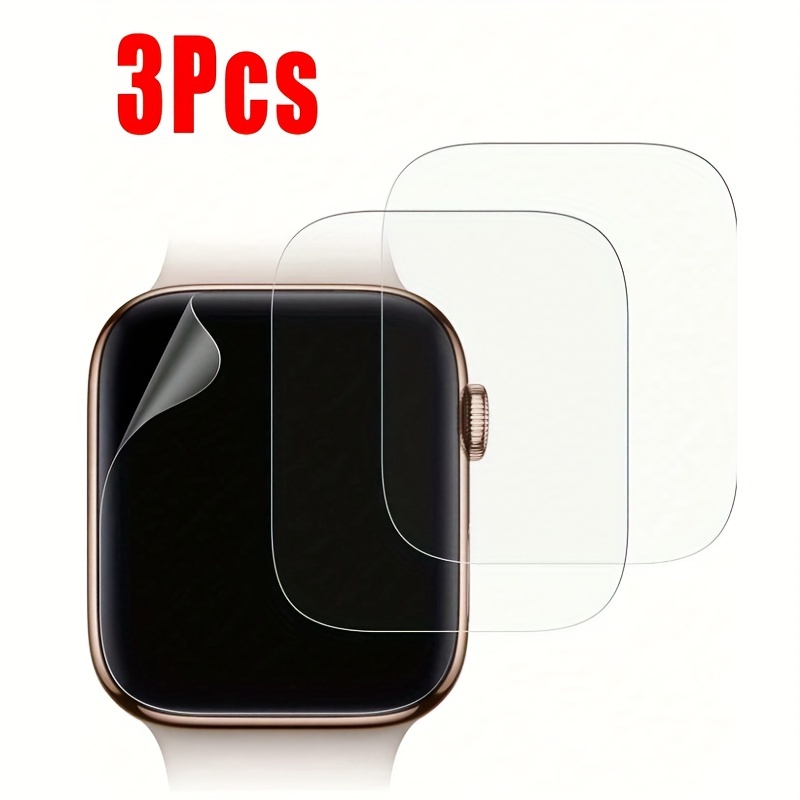 

3pcs Tpu Screen Protector For Apple Watch 44mm Se//5/4 - Waterproof Film