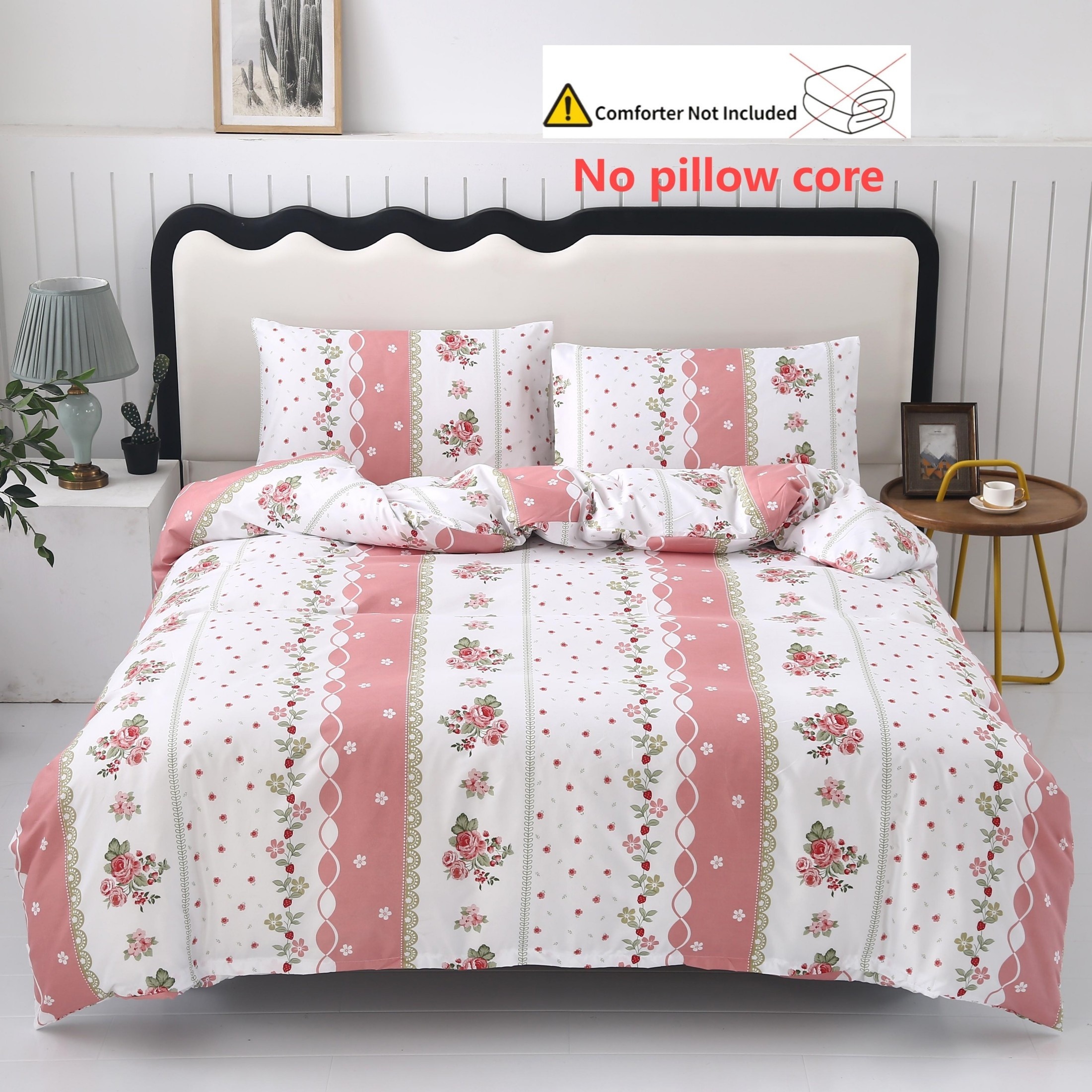 Image of 3pcs Printed Duvet Cover Set [1pc Duvet Cover And 2pcs Pillowcases] Filling Not Included [fabric Weight 80g/m²]