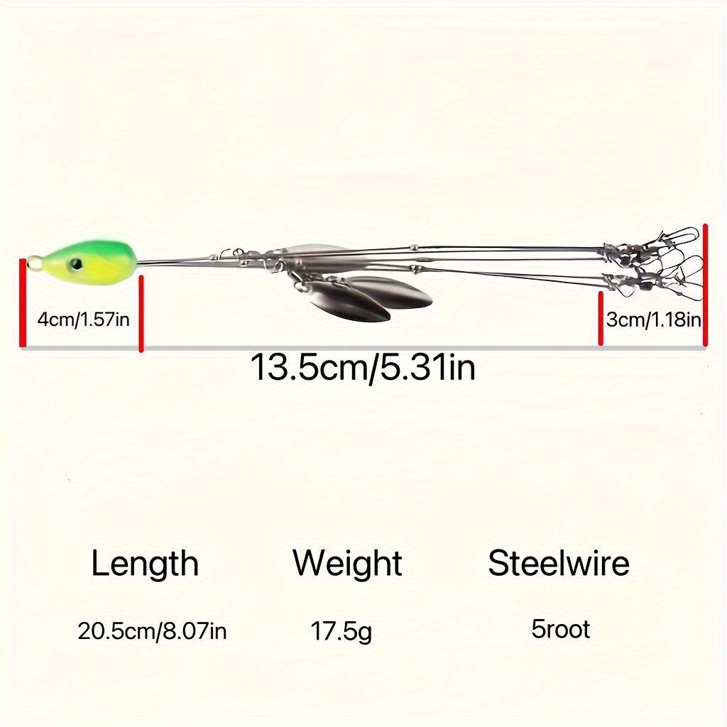 Umbrella Rig Fishing Lure Bait Sequins Bionic Bait - Temu United