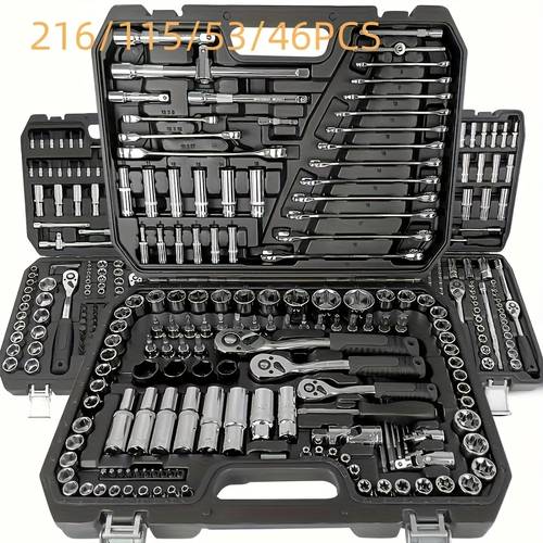 1 set tool kit ratchet torque wrench screwdriver set uncharged no battery versatile for car bike motorcycle maintenance