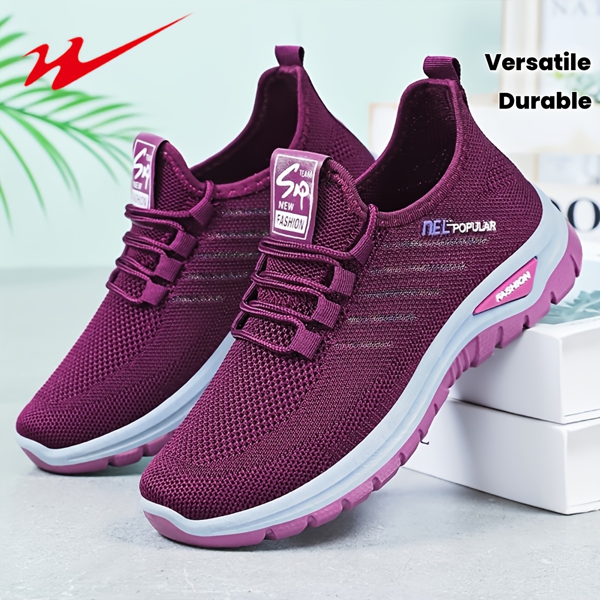 sneakers womens casual mesh running shoes comfortable breathable non slip durable versatile 2026 spring and summer new wide toe womens road running shoes