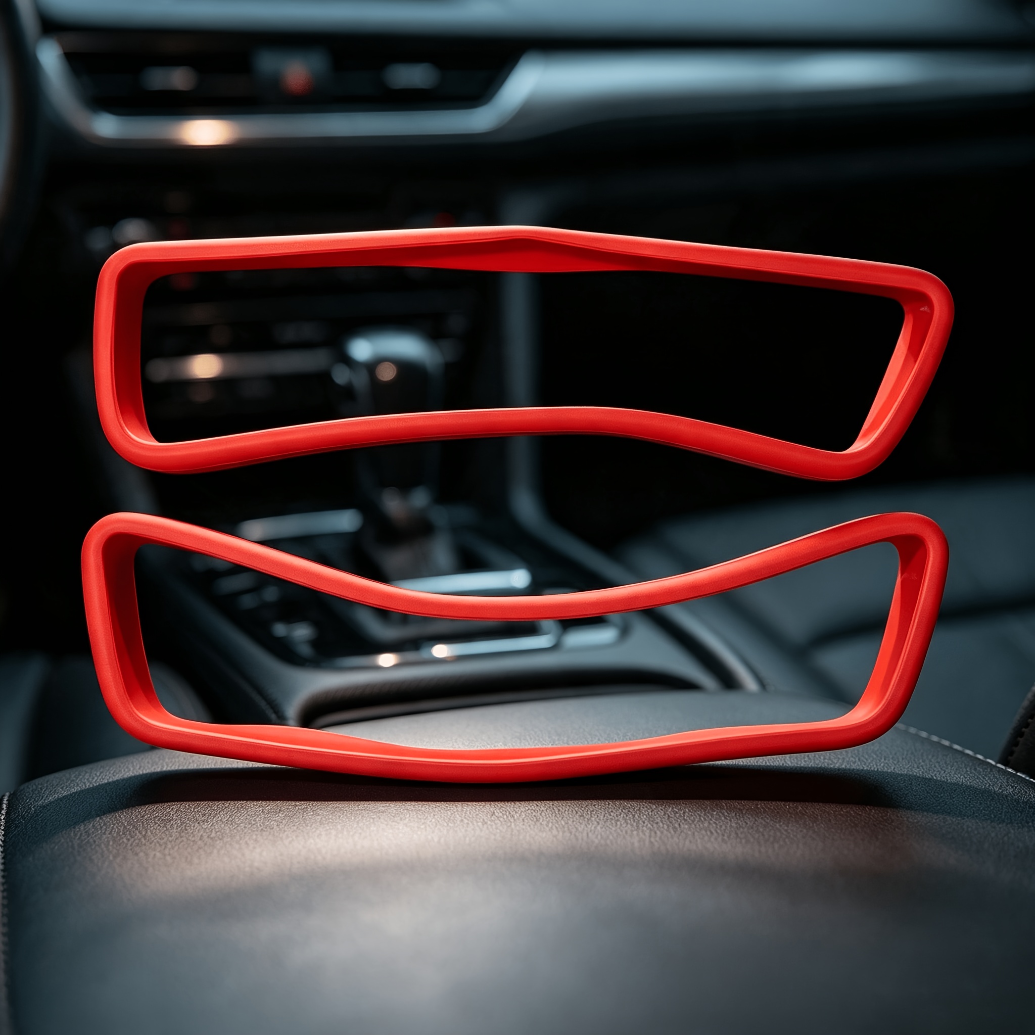 TEMU 2pcs Car Rearview Mirror Silicone Decorative Covers, Anti-collision, Retractable, Vibrant Colors, , Enhances Interior Aesthetics, Silicone