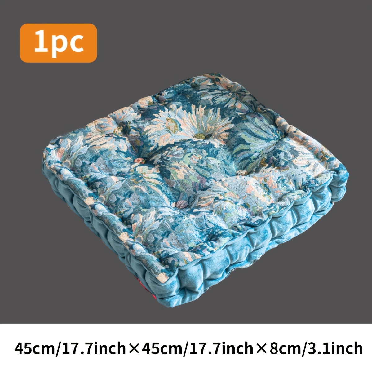 TEMU 1 coussin de américain, coussin de surface en tissu coloré, coussin de chaise épaissi, utilisation multifonctionnelle, lavable avec poignée pour