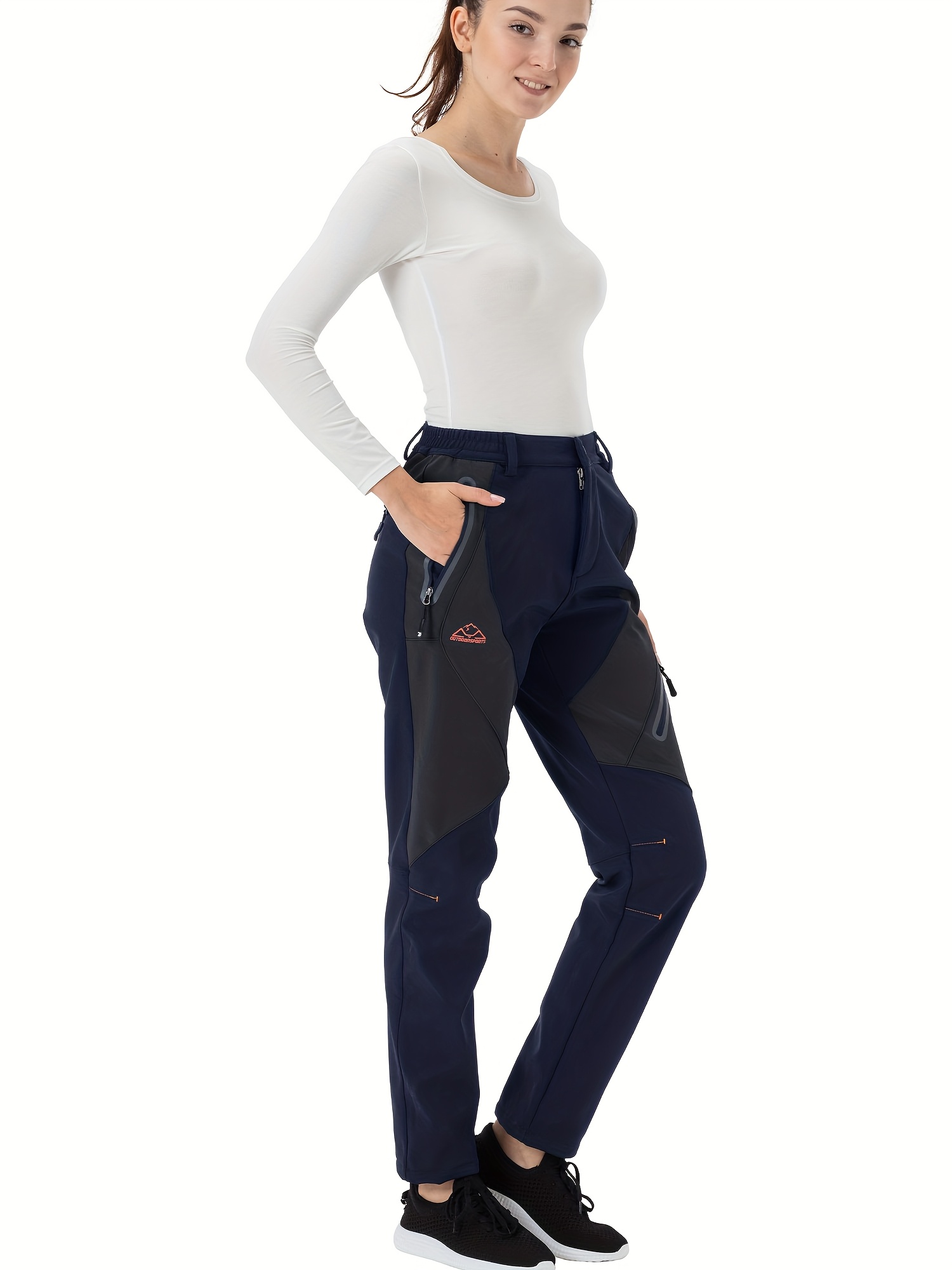 Thermal Fleece Lined Waterproof Pants Womens Snow Pants Womens