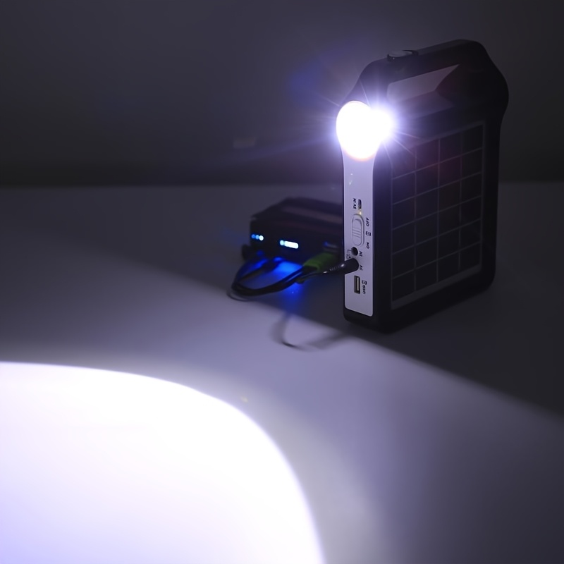 2pcs portable 6v solar panel   and power   usb charger with led lighting home solar system kit for   lighting mobile phone charger Product details 4
