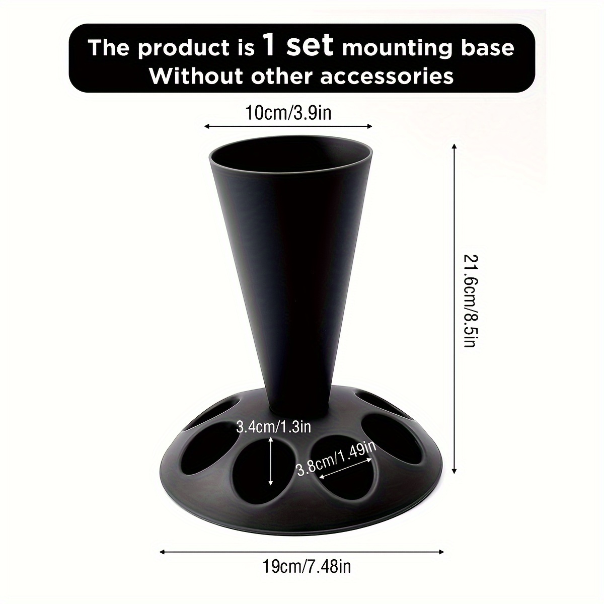 Image of 1set Black Piping Tip Holder Stand Home Cream Piping Bag Nozzle Decor Display Rack Kitchen Baking Storage Tool