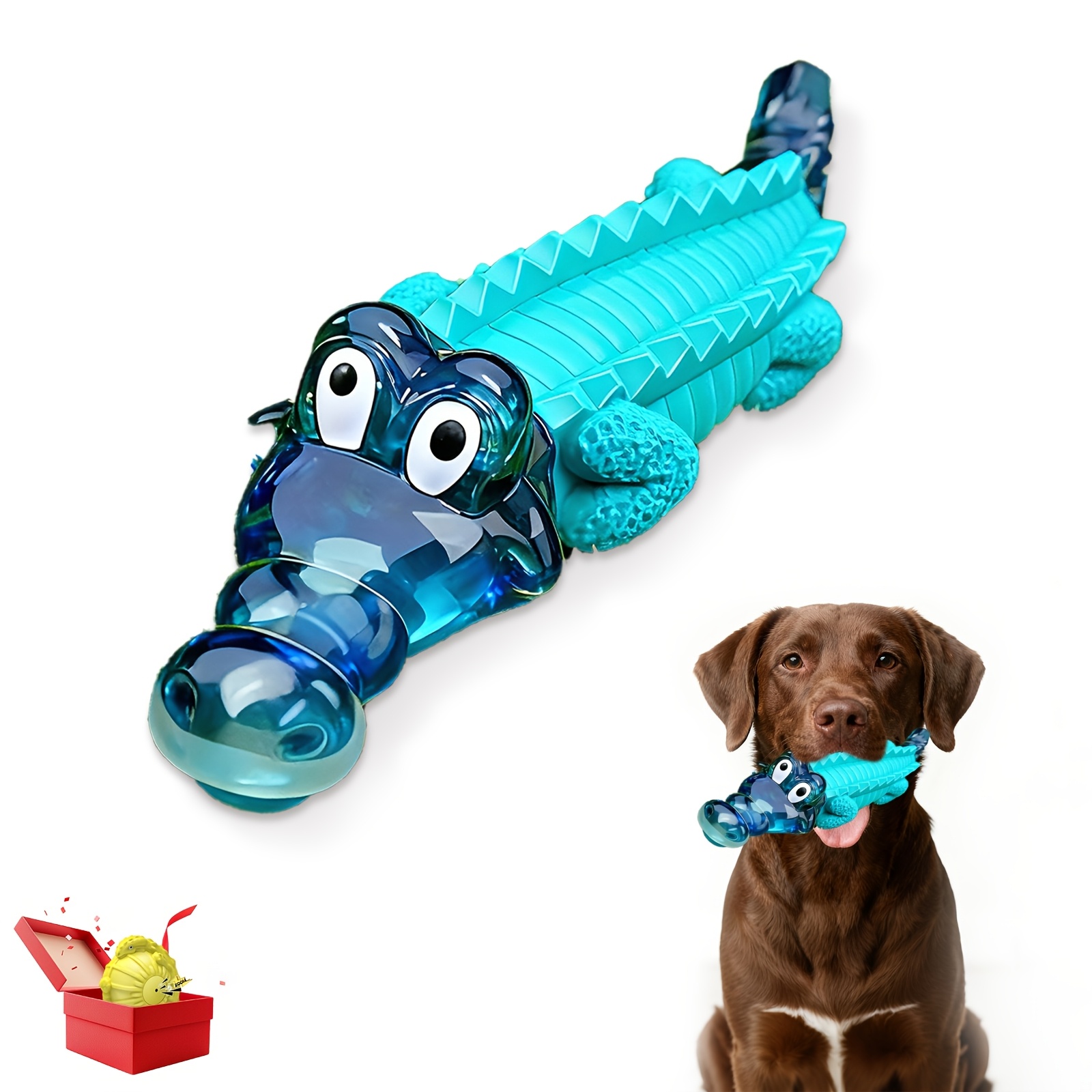 TEMU Indestructible Dog Chew Toys: Dog Toys For Large And Medium Dogs - Dog Toys For Dogs Who Like To Chew - Tough Dog Toys