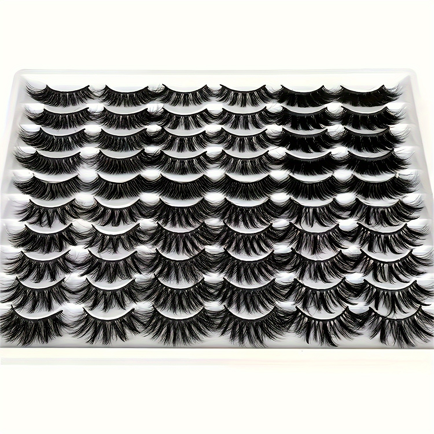 

30 Of 3d Eyelashes, 20mm Long False Eyelashes, 6 Styles, 3d -layered False Eyelashes In Styles