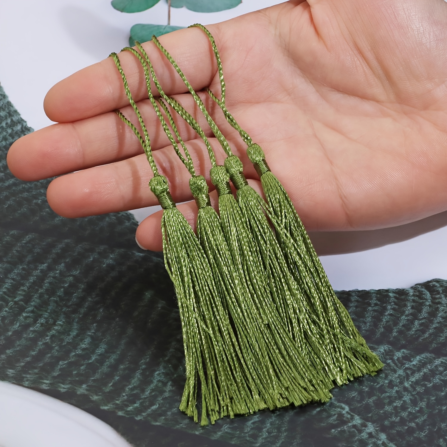 Image of 52pcs Of Handmade Tassel Chinese Knot Pendants, Bookmarks, Decorative Additions For Clothing And Home, Small Tassels