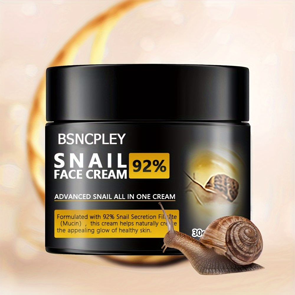 

1.06oz/30g Snail Multi-purpose Face Cream, Moisturizes The Skin, Keeps The Skin Smooth And Moist At All Times, Makes The Skin Full Of Vitality And Luster With Plant Squalane