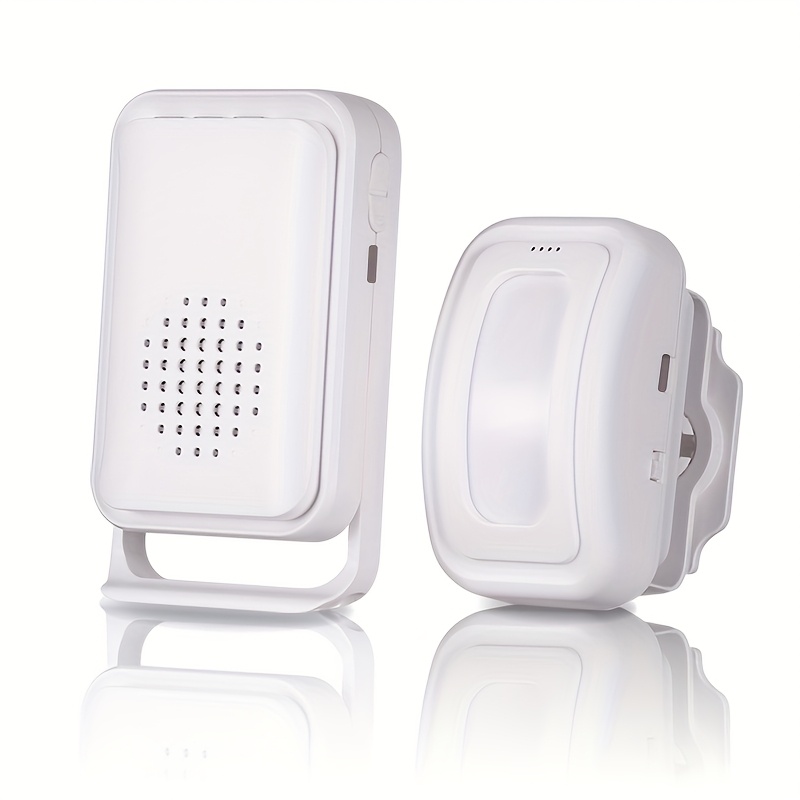 motion sensor doorbell alarm     batteries and supports usb power supply two power supply   are   with long distance transmission and dual reminders of ringtone vibration   quickly   and is suitable