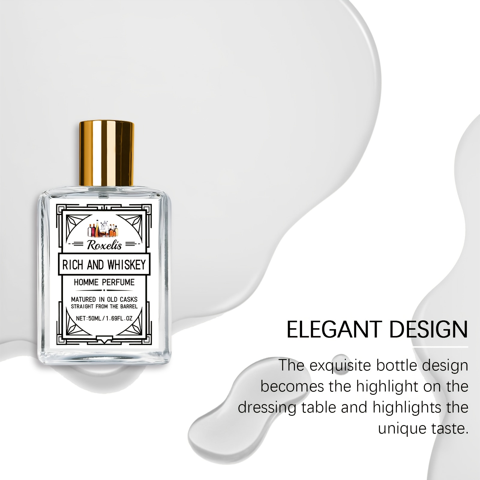 Parfum pour homme Vanille et Bois de Santal, Senteur Boisée riche, Fragrance longue durée, Convient à diverses occasions.