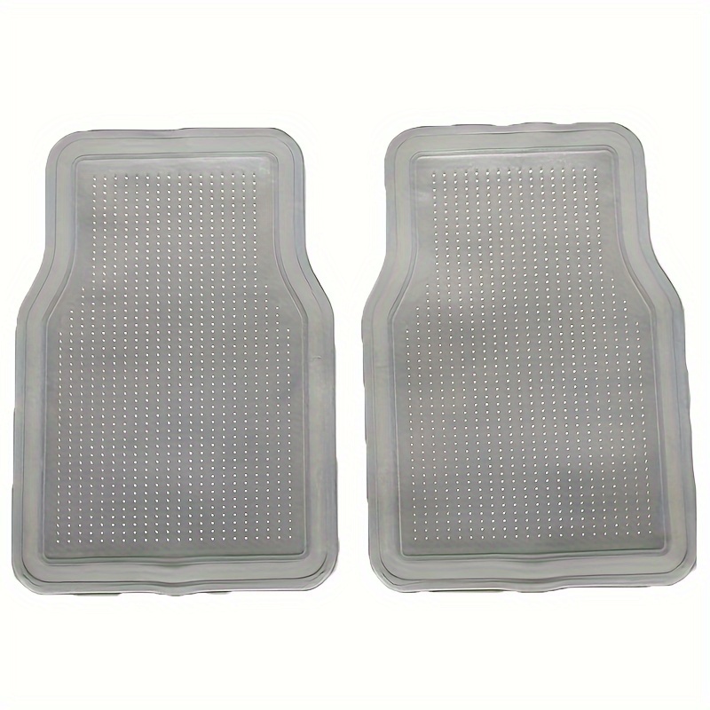 

2pcs/1set Universal Car Anti-slip Floor Mats Waterproof, Anti-slip, Pvc Material Ideal For Trucks, Suvs And Most Car Models