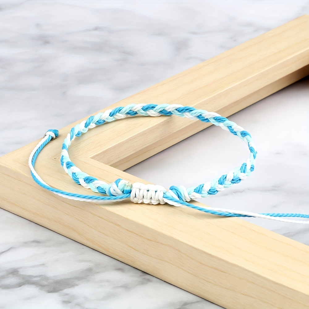 Boho Friendship Bracelet Vintage Style Triple Braid Knot