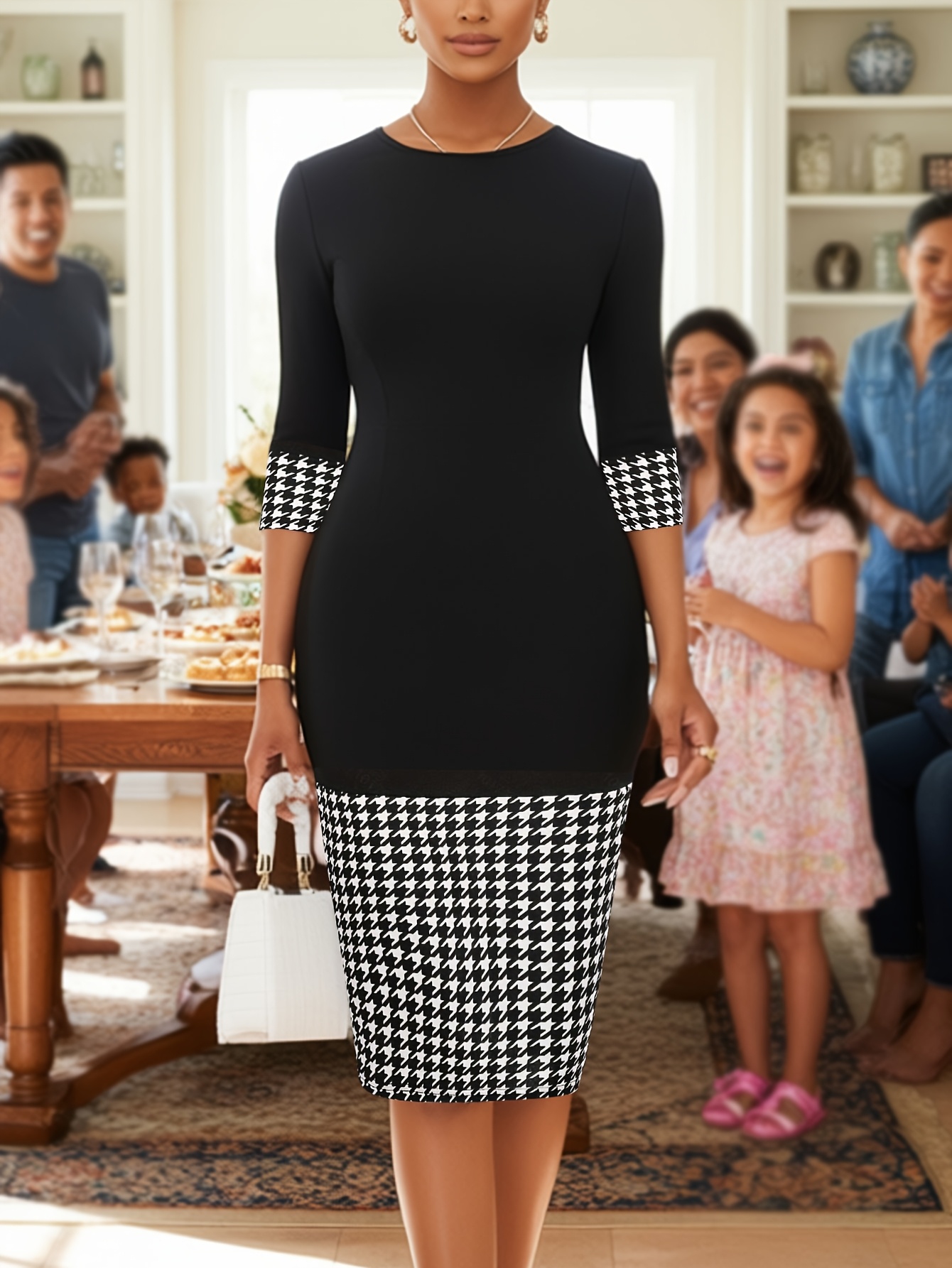 little black dress sexy casual Women's Long Sleeve Short Mini SIZE S-2XL L / Ball Gowns My Actual Bust is:50