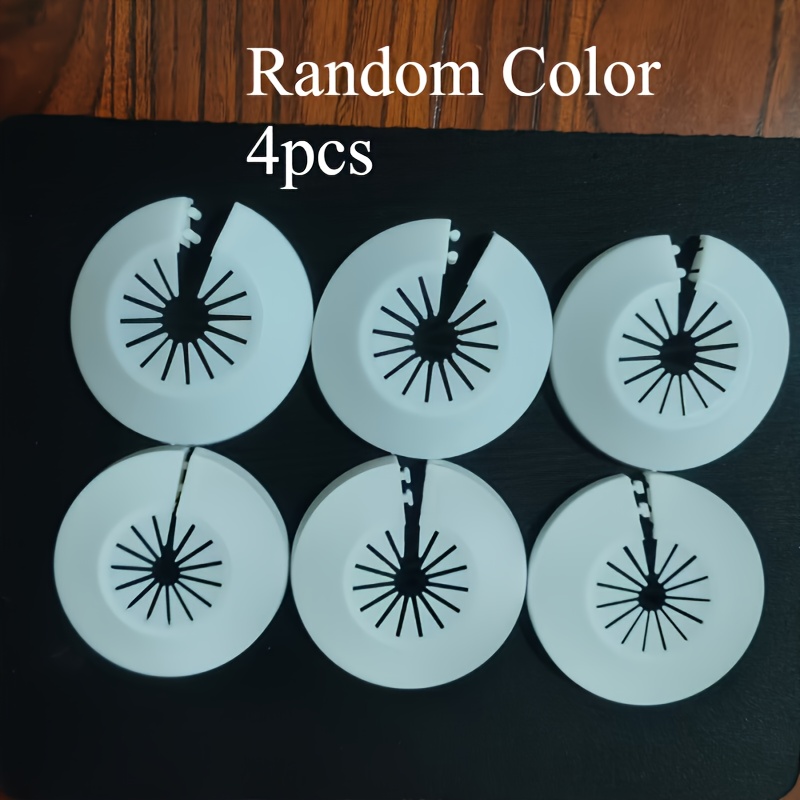 2/4pcs Random 14-29 Purpose White Pipe Decorative Cover Type Angle Valve, Water Pipe Heating Pipe, Faucet Circular Cover, Ugly Plastic Cover Decorative Ring