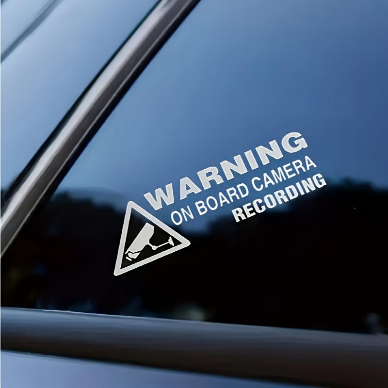 In-car Surveillance Warning Sticker Personalized Car Decoration Sticker Vehicle Warning Sticker