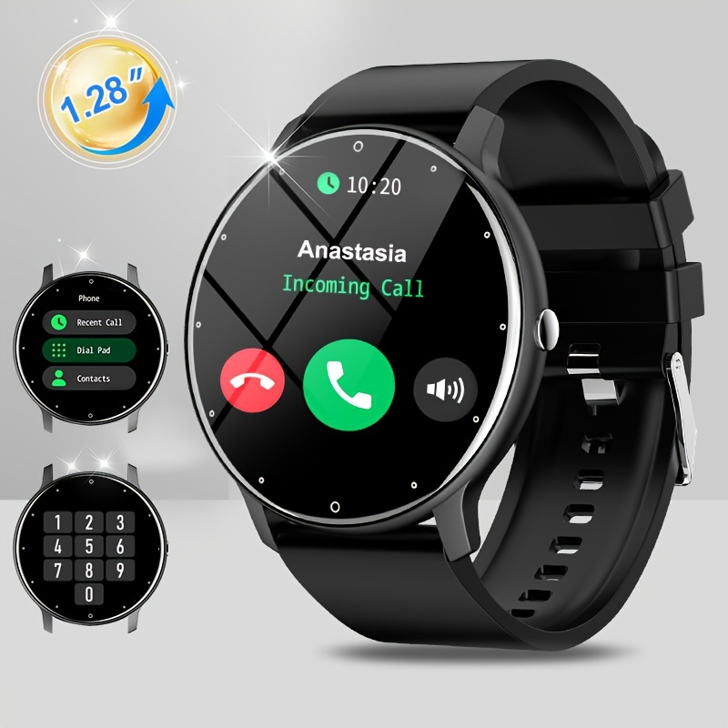  Reloj inteligente militar (doble correa), relojes inteligentes  de 1.8 pulgadas para hombres con llamada Bluetooth (respuesta/llamadas de  marcación), reloj inteligente táctico para hombre para iPhone : Electrónica