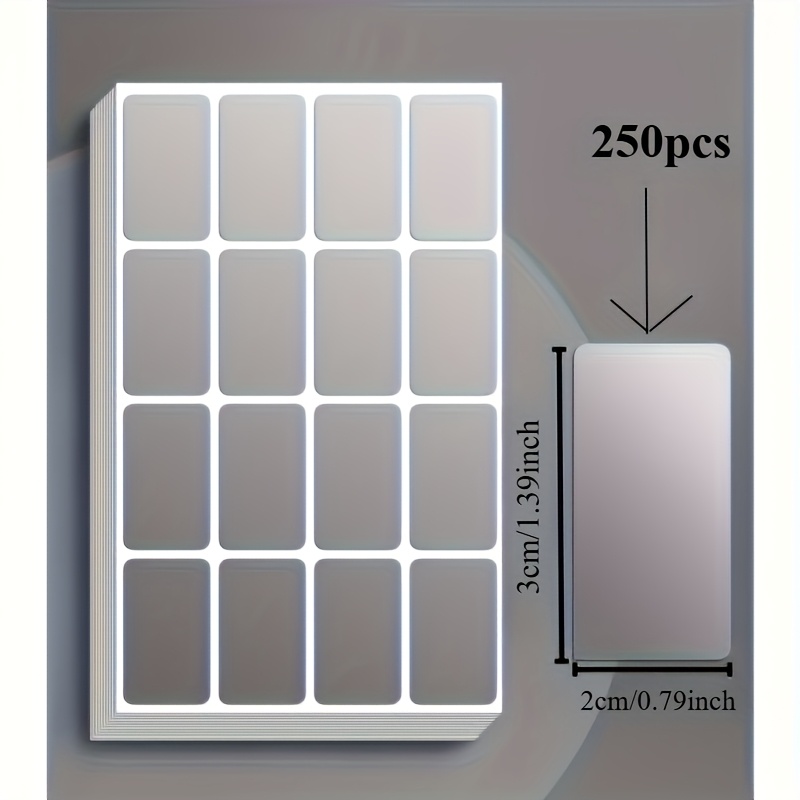 250 Detachable Waterproof Label Stickers, - Organizing Addresses, Office And Home Use, Storage Boxes, Moving, Folders