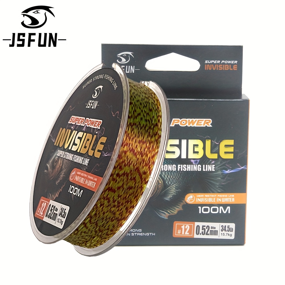 

Jsfun 100m Invisible Fishing Line 3d Spoted Bionic Fluorocarbon Coated Monofilament Nylon Line Carp Algae Fishing Pesca