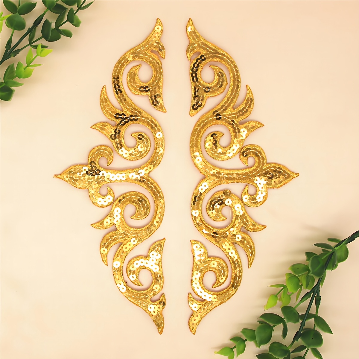 TEMU 2 pezzi Toppe termoadesive ricamate con motivo a nuvole di paillettes, Accessori decorativi fai da te per costumi da